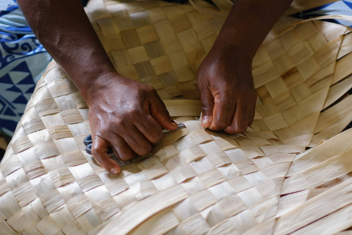 Handwoven Oversized Tote Bag - Natural - Sand & Loom