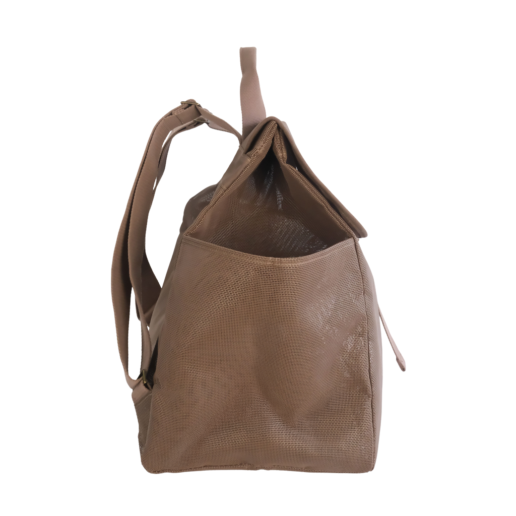 Beach Hauler Mesh Backpack - Espresso - Sand & Loom