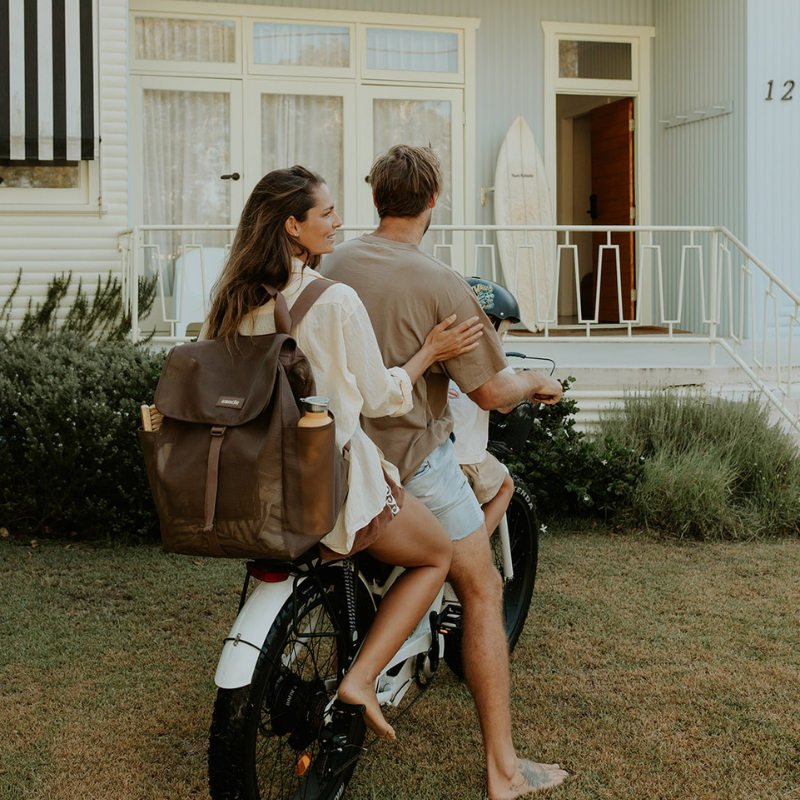Beach Hauler Mesh Backpack - Espresso - Sand & Loom