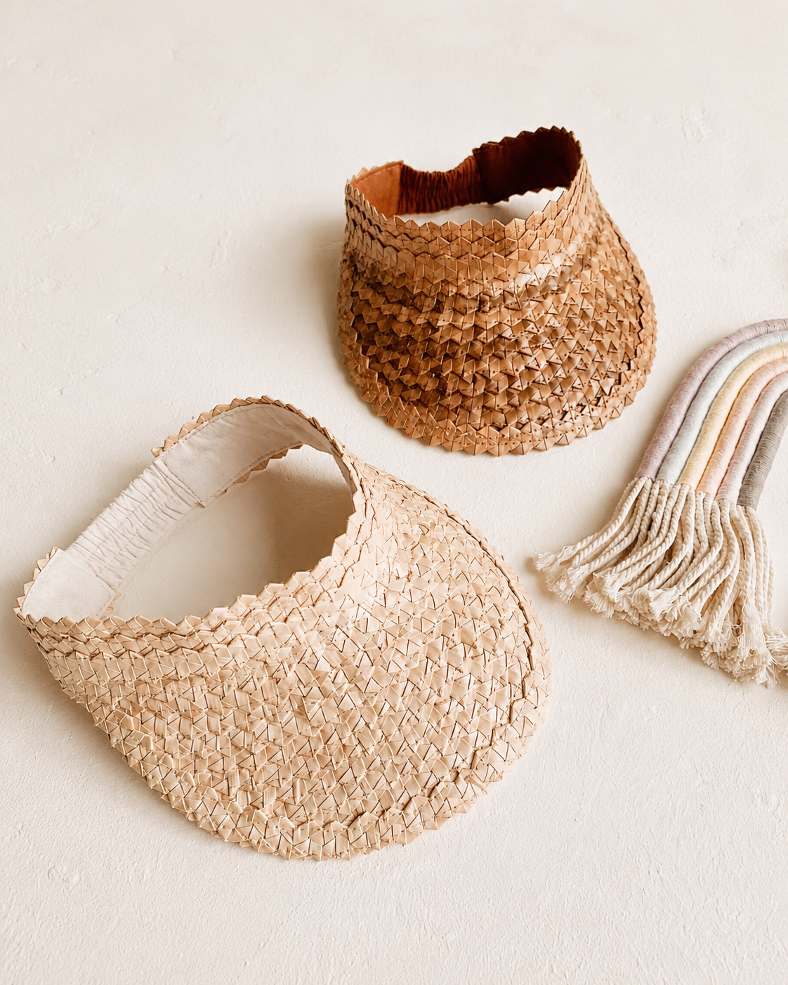 Kids Handwoven Rattan Sun Visor