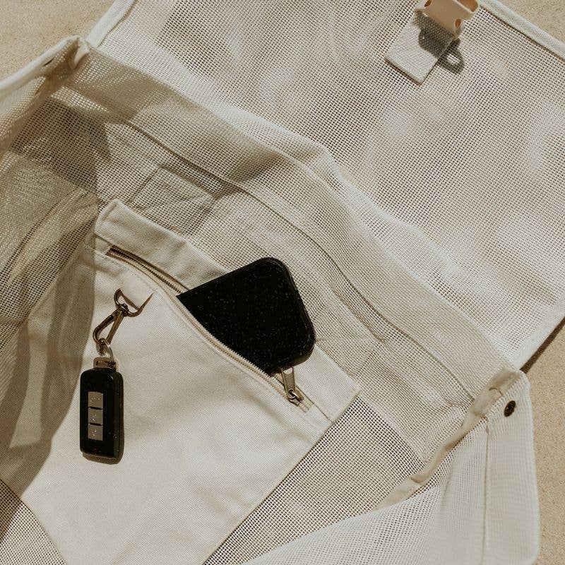 Beach Hauler Mesh Backpack - Sand - Sand & Loom