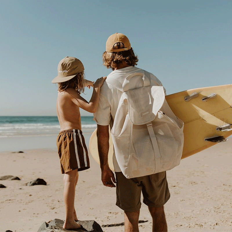 Beach Hauler Mesh Backpack - Sand - Sand & Loom