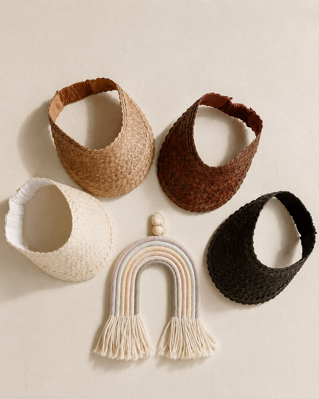 Kids Handwoven Rattan Sun Visor