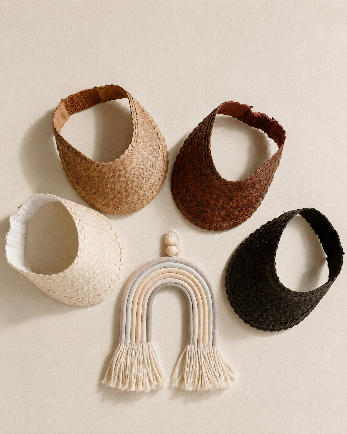 Kids Handwoven Rattan Sun Visor