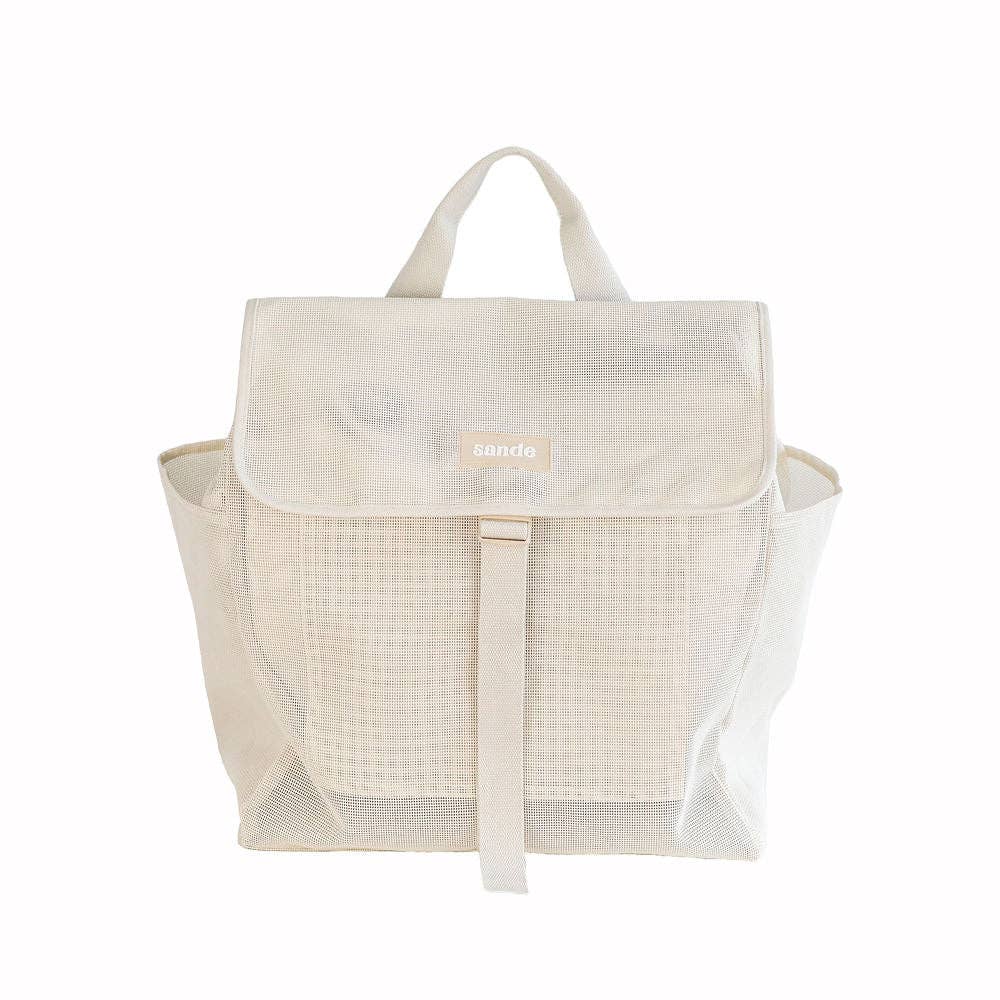 Beach Hauler Mesh Backpack - Sand - Sand & Loom