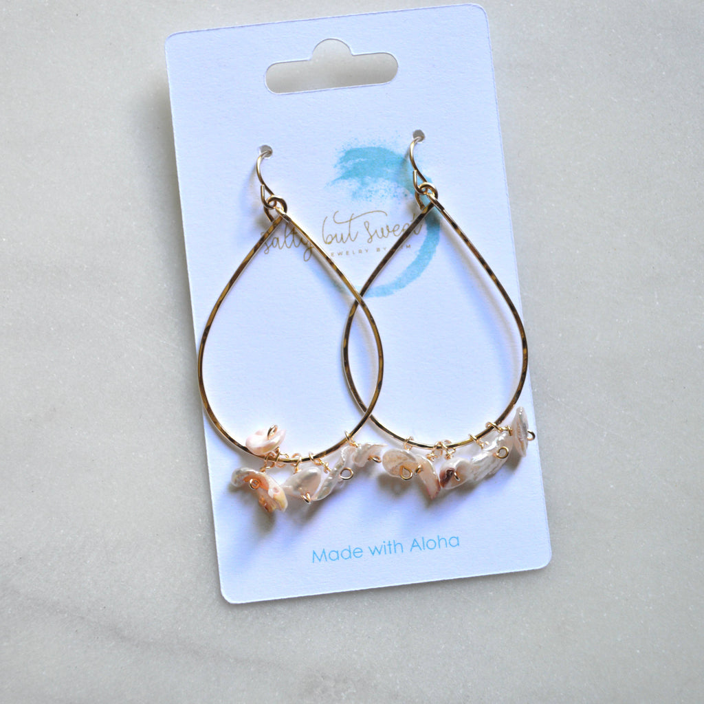 Light Pink Keshi Teardrops