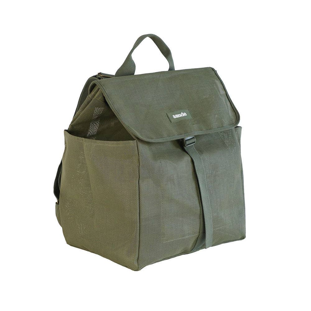 Beach Hauler Mesh Backpack - Pandanus - Sand & Loom