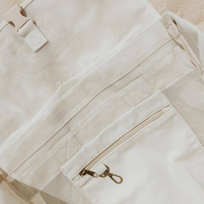 Beach Hauler Mesh Backpack - Sand - Sand & Loom