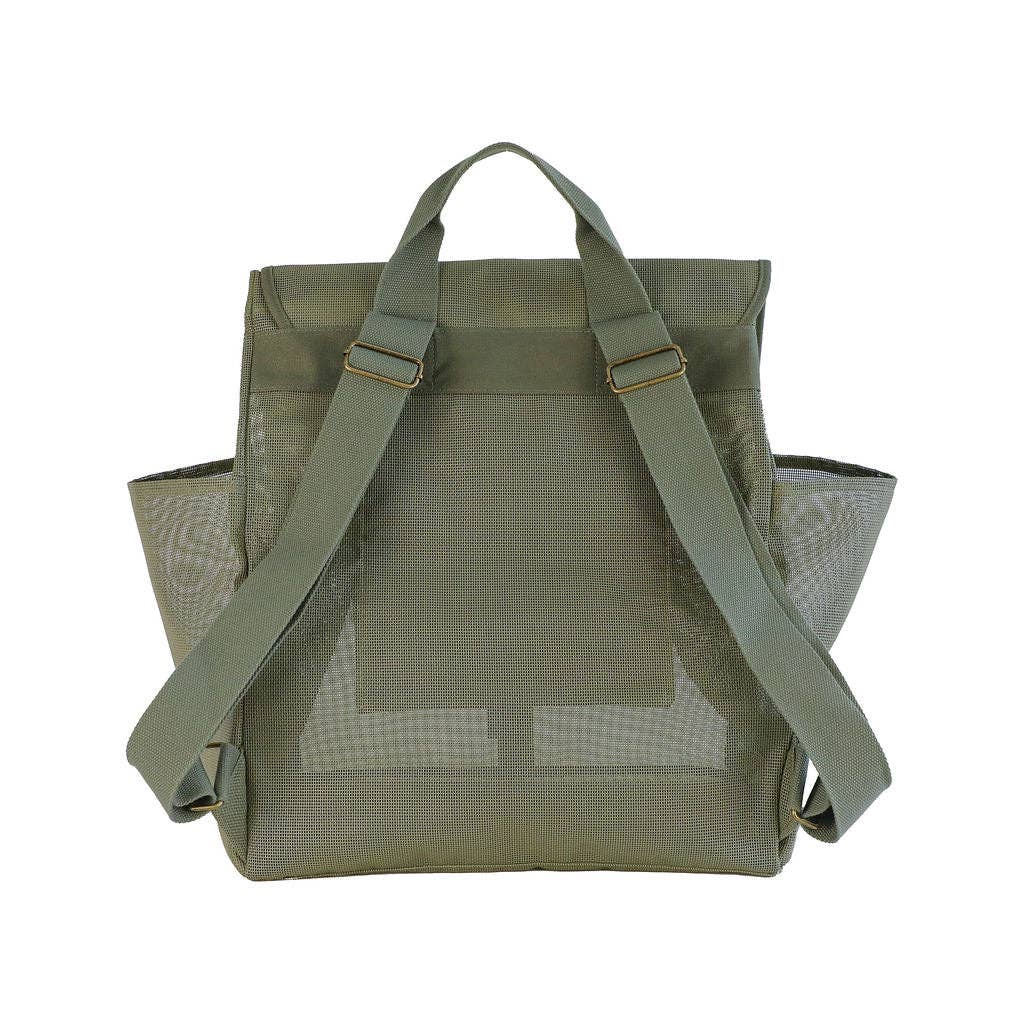 Beach Hauler Mesh Backpack - Pandanus - Sand & Loom