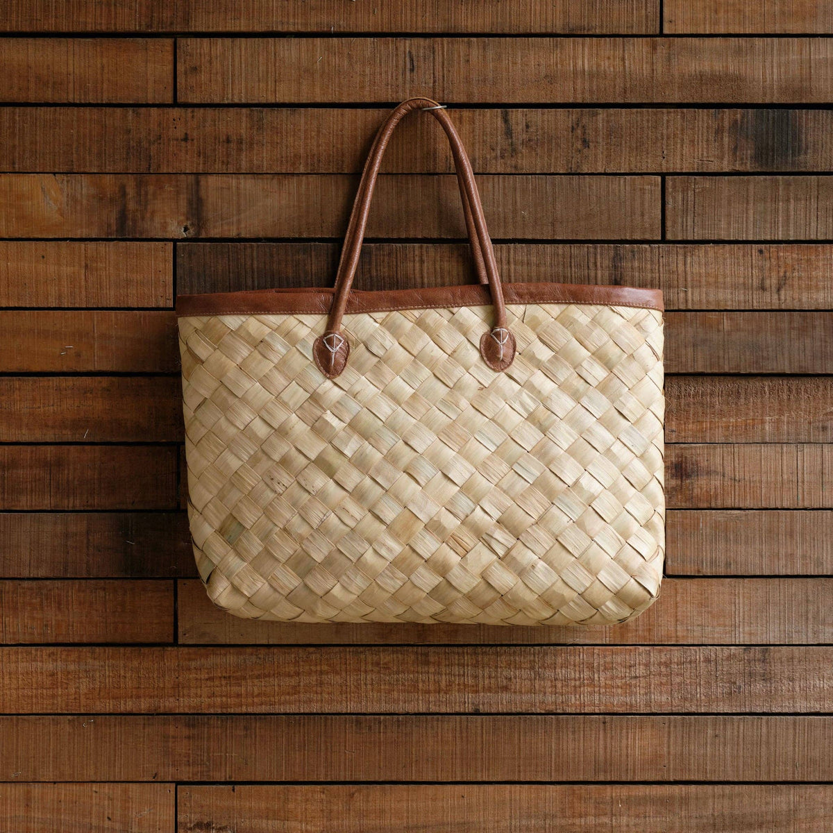 Handwoven Oversized Tote Bag - Natural - Sand & Loom