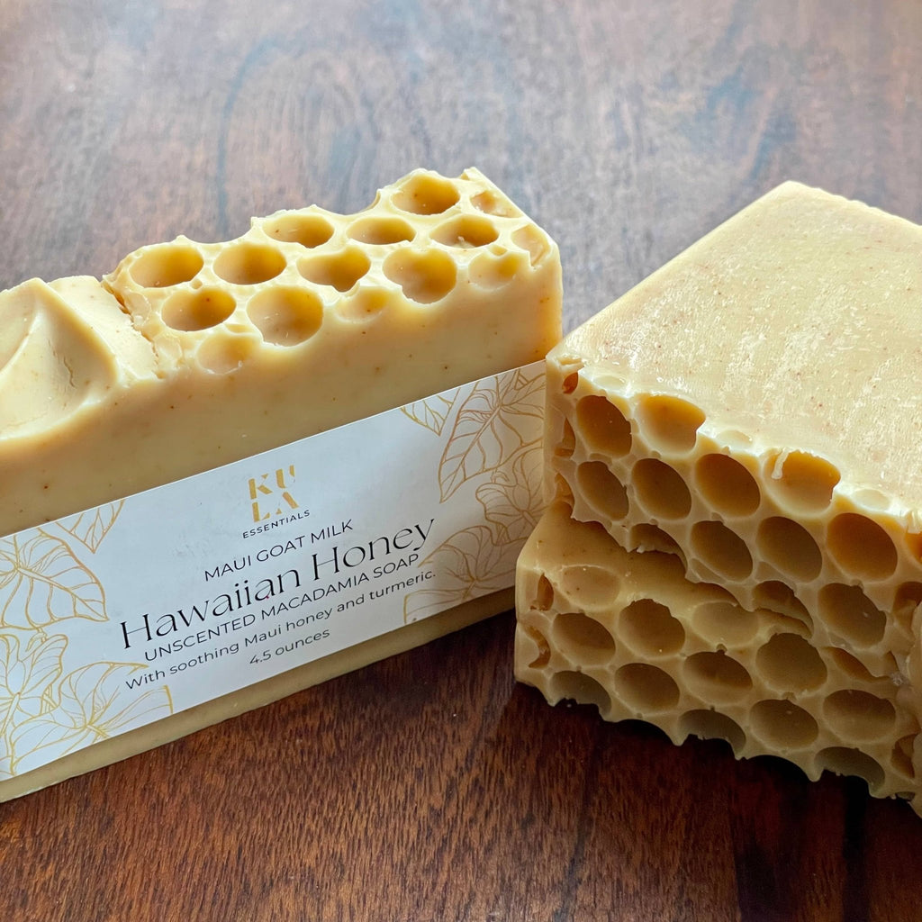 Maui Goat Milk Macadamia Soap - Hawaiian Honey (Unscented) - Salt & Loom